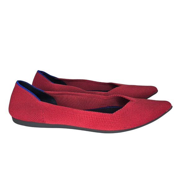 ROTHY'S "The Point" Chili Red Point Toe Flats | US 8.5 | $149 - Picture 4 of 9